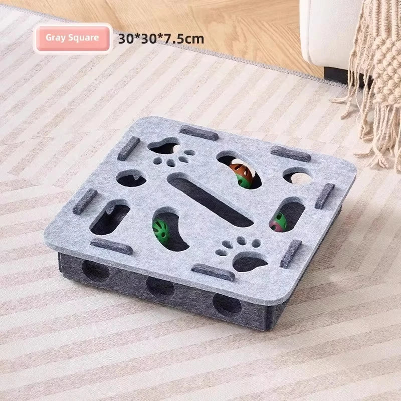 Interaktive Puzzle-Box für Katzen – Spielspaß & Instinkt-Training
