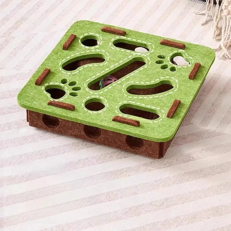 Interaktive Puzzle-Box für Katzen – Spielspaß & Instinkt-Training