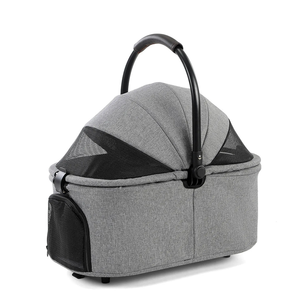 3-in-1 Haustierwagen mit abnehmbarem Tragekorb – faltbarer Kinderwagen für kleine & mittlere Hunde und Katzen, wasserdicht, geländetauglich, mit Sonnendach