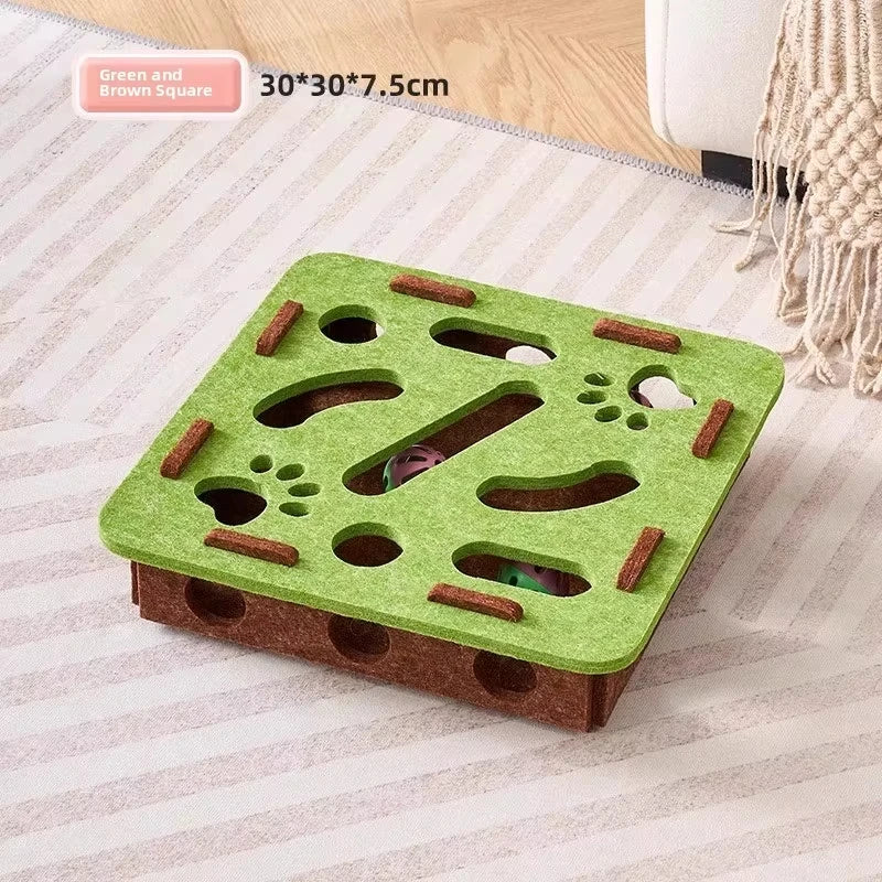 Interaktive Puzzle-Box für Katzen – Spielspaß & Instinkt-Training