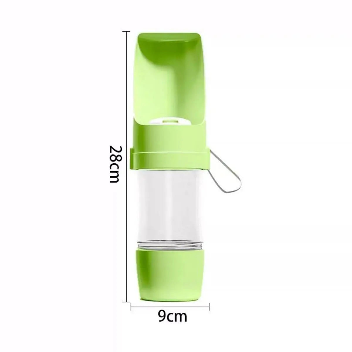 Tragbarer 2-in-1 Trink-und Futterflasche für Haustiere