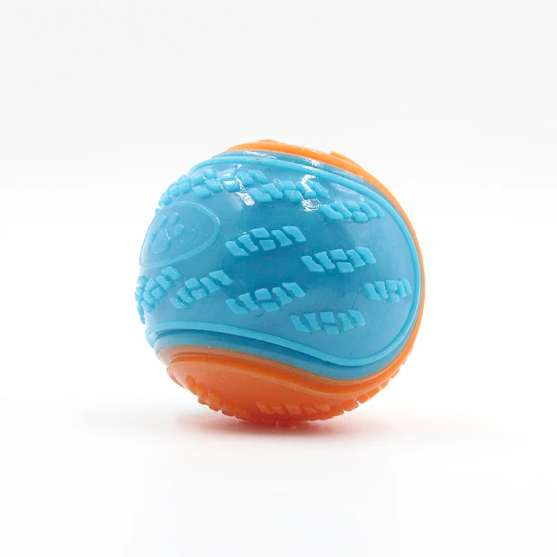 Interaktives Spielball-Spielzeug für Hunde – Weiches TPR-Material, Zahnpflege, Bissfest, Quietschend
